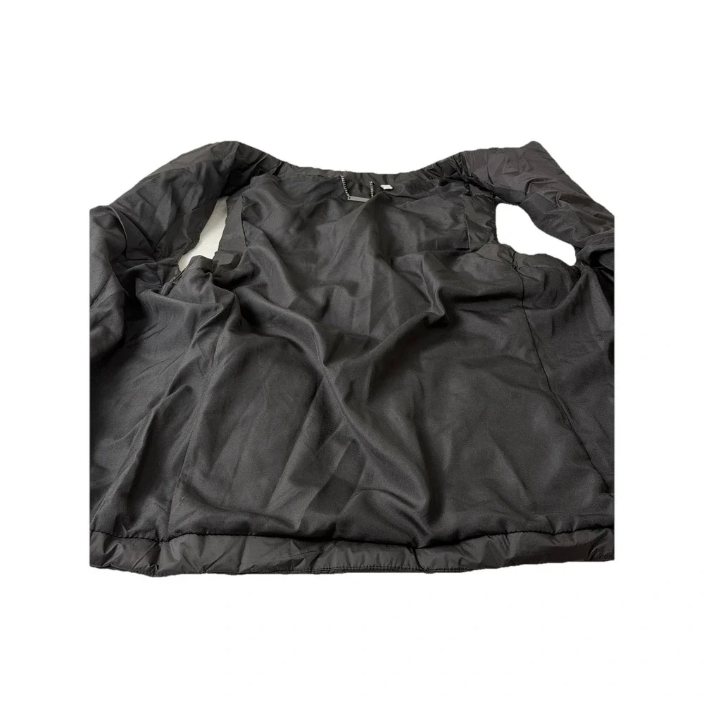 Women's Chicos Quilted Black Embellished Jeweled Puffer Vest SZ-0-U.S. Small
